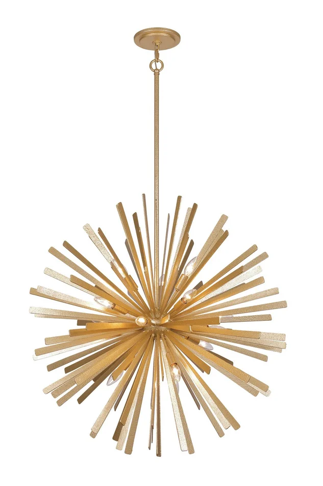 Metropolitan N1908-785 Confluence 16 Light Pendant, Piastra Gold