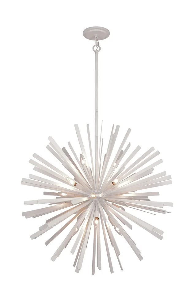 Metropolitan N1908-792 Confluence 16 Light Pendant, Piastra White