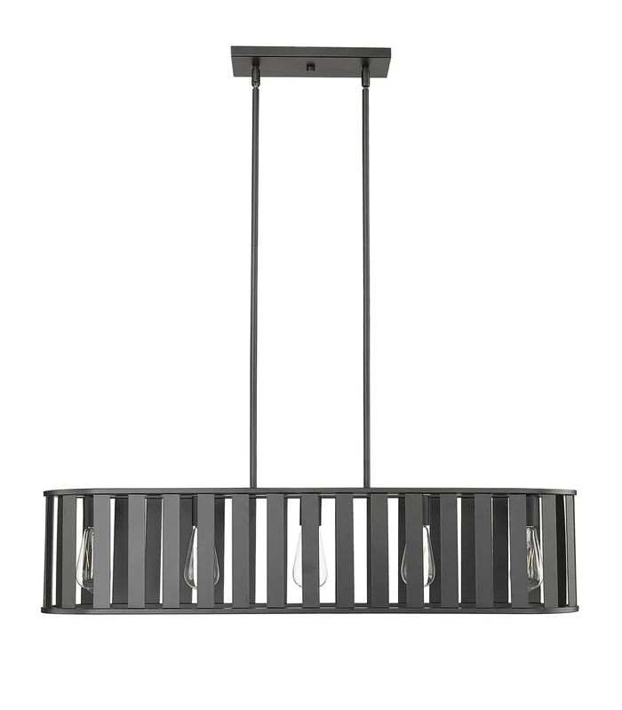 Millennium 27105-MB Stella Five Light Chandelier, Matte Black