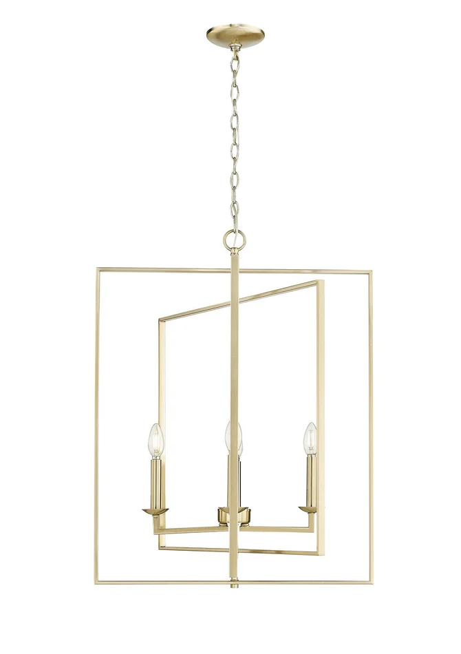 Millennium 3232-MG Nellis Four Light Pendant, Modern Gold