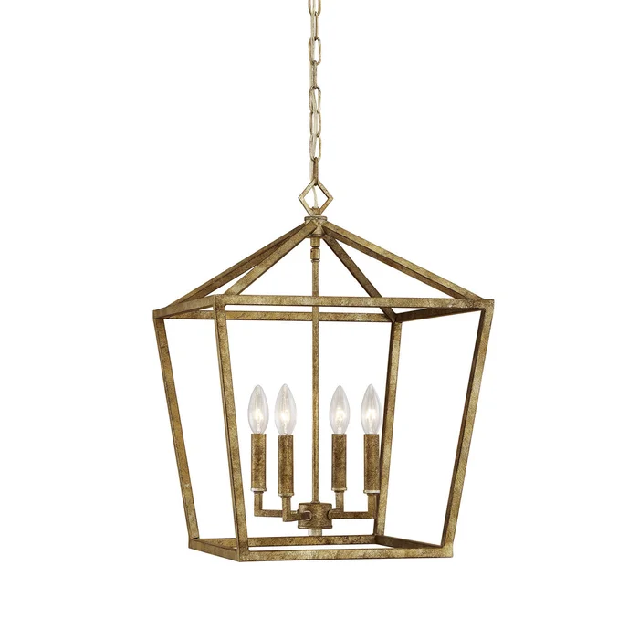 Millennium 3244-VG Four Light Pendant, Vintage Gold
