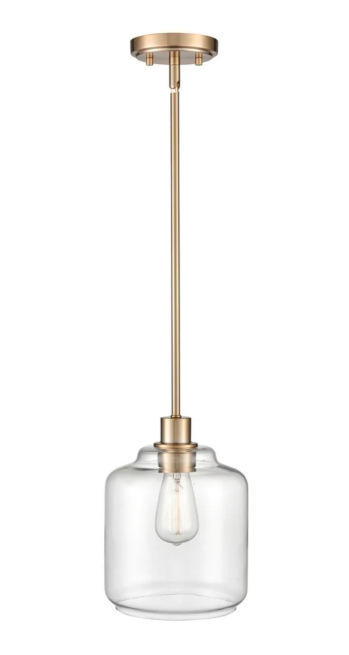 Millennium 6901-MG Asheville One Light Pendant, Modern Gold