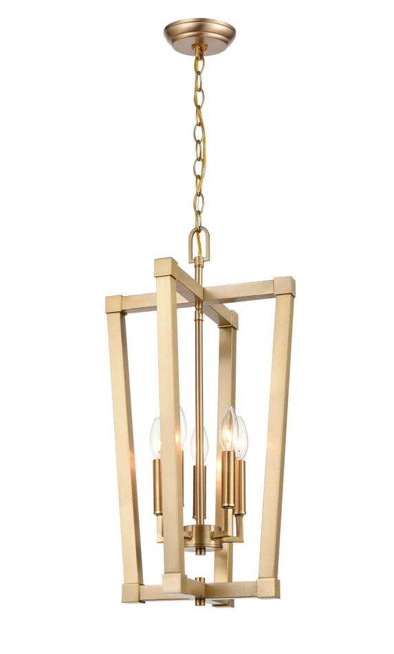 Millennium 9125-MG Five Light Pendant, Modern Gold