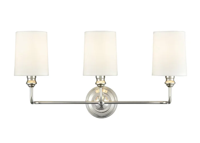 Millennium 99803-PN Leena Three Light Vanity, Polished Nickel