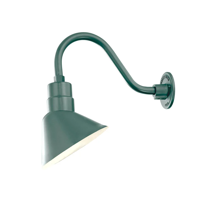 Millennium Lighting 10″ RLM Angle Shade, Satin Green Finish