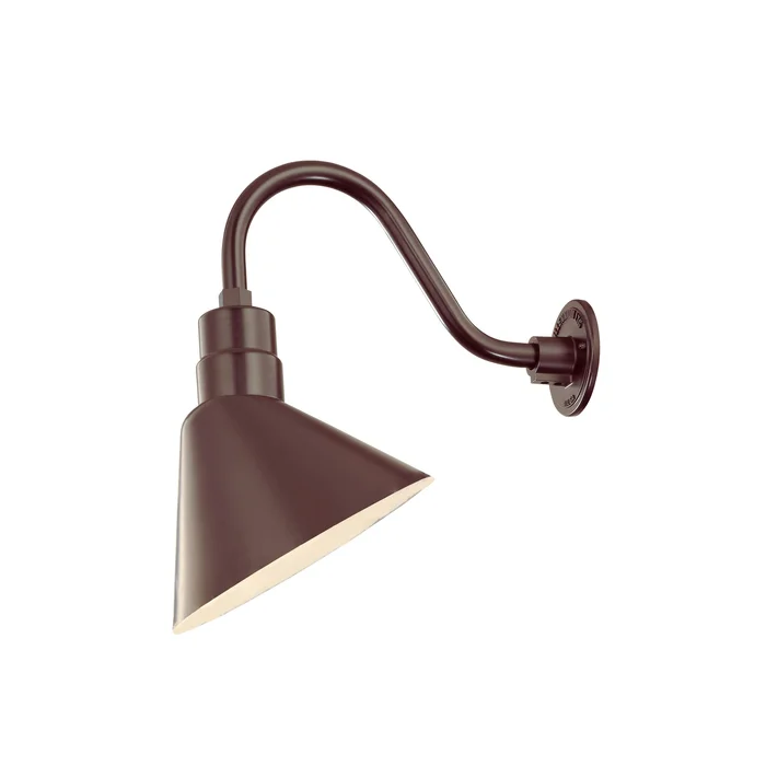 Millennium Lighting 12″ RLM Angle Shade, Architectural Bronze Finish