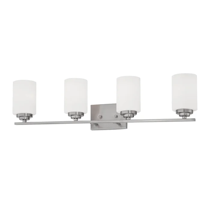 Millennium Lighting, 4 Light, Vanity Light, Durham Collection, Satin Nickel Finish