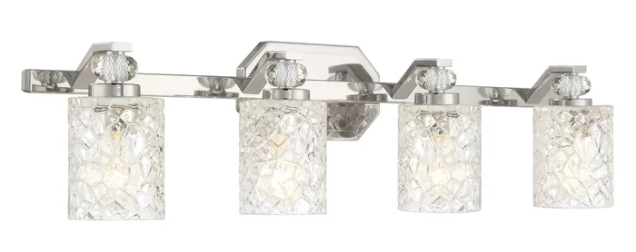 Minka Lavery 2614-77 Crystal Kay Four Light Bath Vanity, Chrome