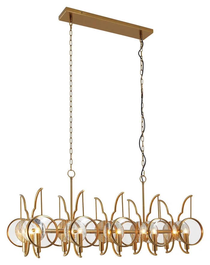 Minka Lavery 3817-863 Into Focus Ten Light Island Pendant, Brass Antique