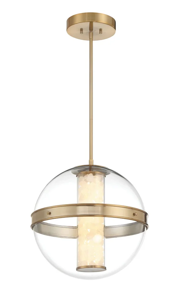 Minka Lavery 3885-776-L Divinely LED Pendant, Celeste Brass
