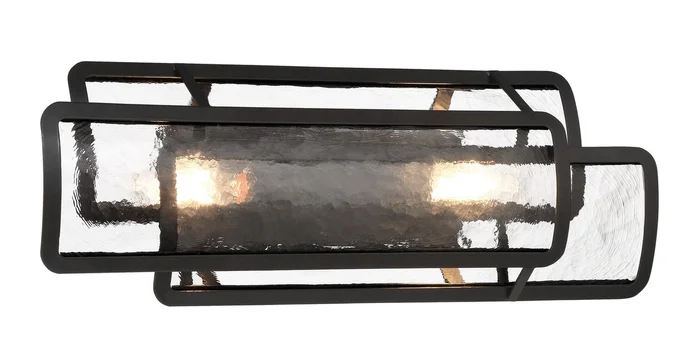 Minka Lavery 5262-66A Bella Collina Two Light Bath Vanity, Coal