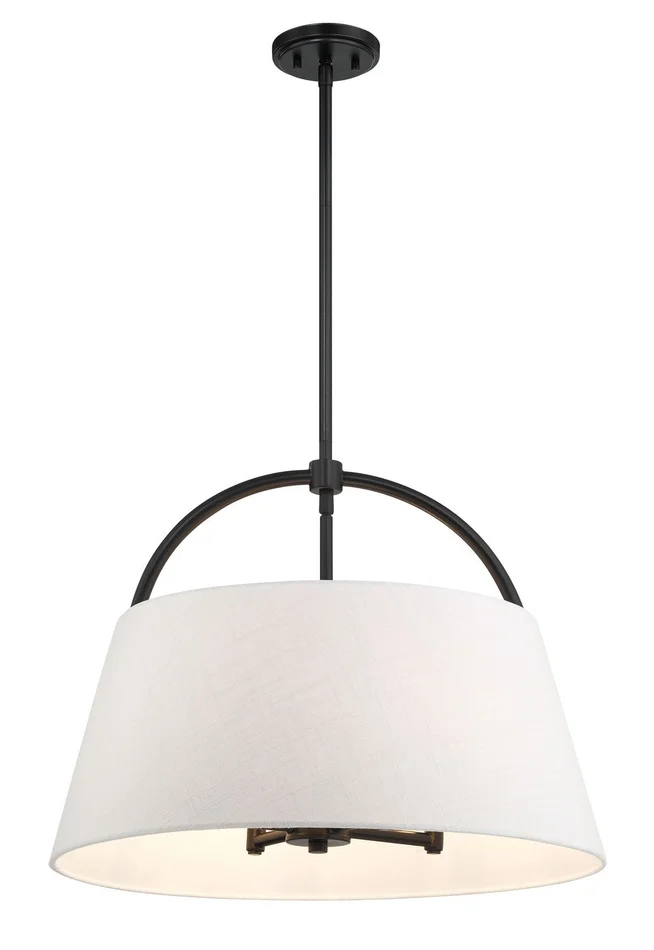 Minka Lavery 5396-66A Headington Four Light Island Pendant, Coal