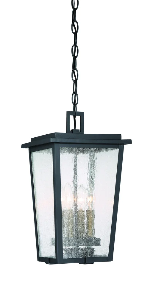 Minka-Lavery 72754-66G Cantebury Four Light Chain Hung, Coal W/Gold