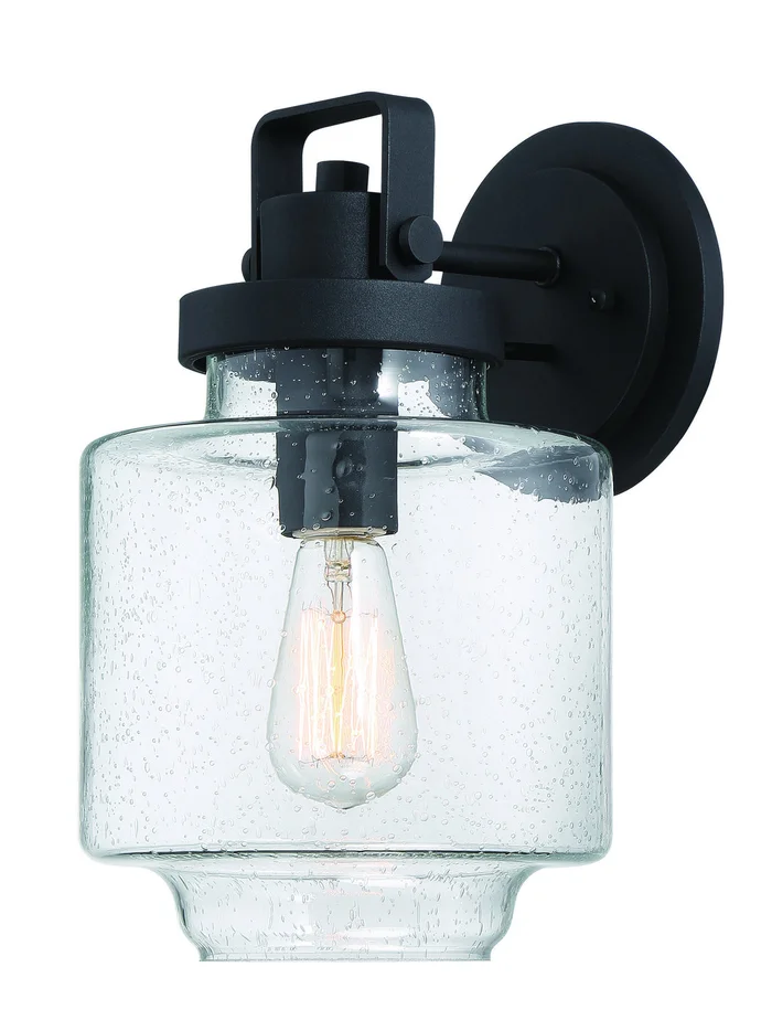 Minka-Lavery 72773-66 Rosecrans One Light Outdoor Wall Mount, Coal
