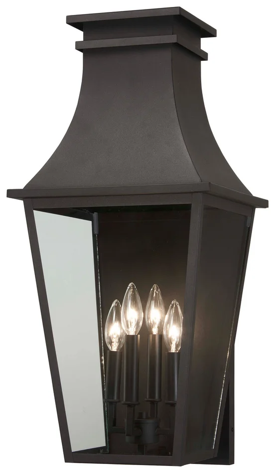 Minka-Lavery 7993-66 Gloucester Four Light Outdoor Wall Mount, Sand Coal