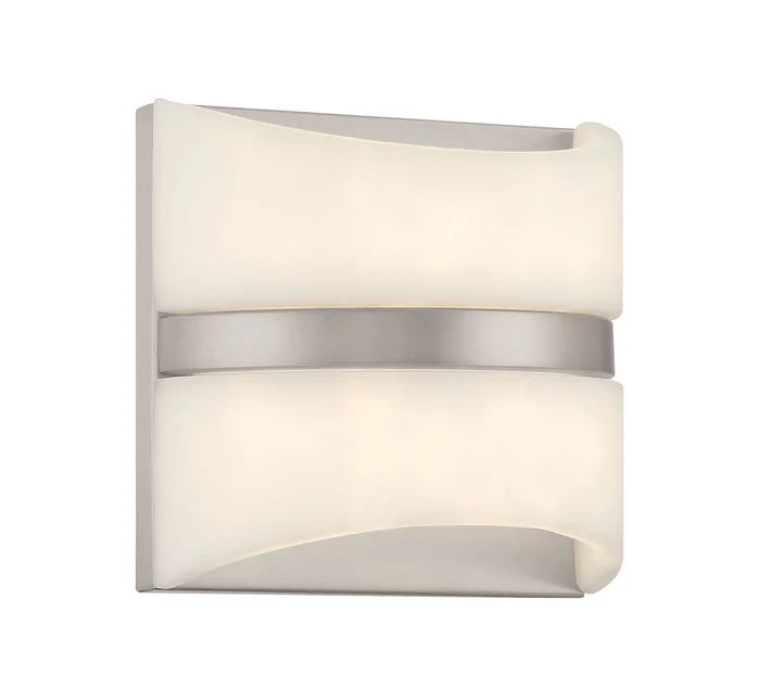 Minka Lavery 821-84-L Velaux LED Wall Sconce, Brushed Nickel