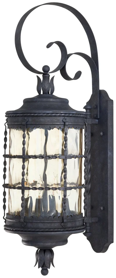 Minka-Lavery 8882-A39 Mallorca Four Light Wall Mount, Spanish Iron