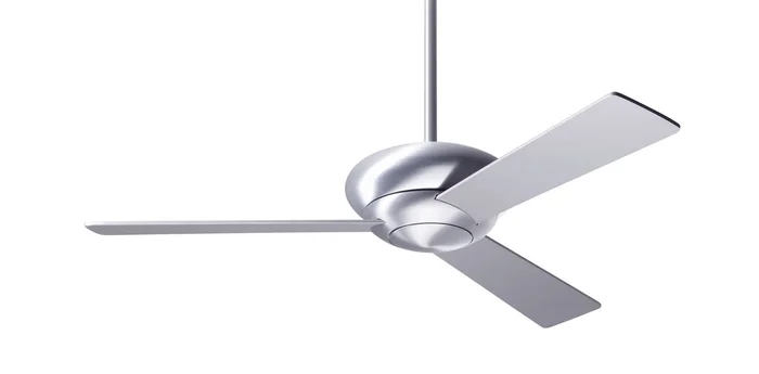 Modern Fan ALT-BA-42-WH-NL-003 Altus 42″ Ceiling Fan, Handheld Remote, Brushed Aluminum with White Blades