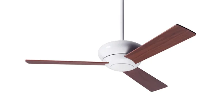 Modern Fan ALT-GW-42-MG-NL-001 Altus 42″ Ceiling Fan, Fan Speed Control, Gloss White with Mahogany Blades