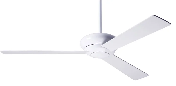 Modern Fan ALT-GW-52-AL-NL-005 Altus 52″ Ceiling Fan, Wall/Remote Control Combo, Gloss White with Aluminum Blades