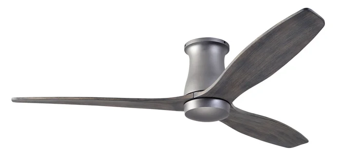 Modern Fan ARB-FM-GT-54-GY-NL-WC Arbor Flush DC 54″ Ceiling Fan, Wall Control, Graphite with Graywash Blades