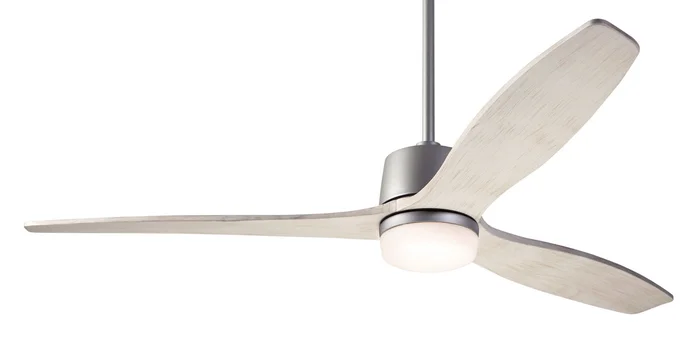 Modern Fan ARB-GT-54-WW-870-WC Arbor DC 54″ Ceiling Fan with 17W LED Light, Wall Control, Graphite with Whitewash Blades