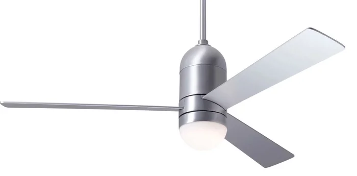 Modern Fan CIR-BA-50-AL-355-WC Cirrus DC 50″ Ceiling Fan with 17W LED Light, Wall Control, Brushed Aluminum with Aluminum Blades