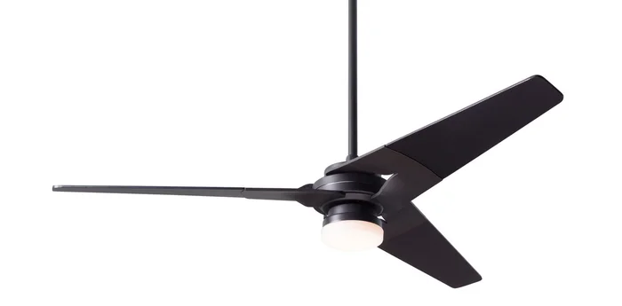 Modern Fan TOR-DB-52-NK-271-002 Torsion 52″ Ceiling Fan with 17W LED Light, 3-Wire Fan & Light Control, Dark Bronze with Nickel Blades