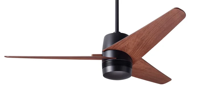 Modern Fan VEL-DB-48-MG-NL-WC Velo DC 48″ Ceiling Fan, Wall Control, Dark Bronze with Mahogany Blades
