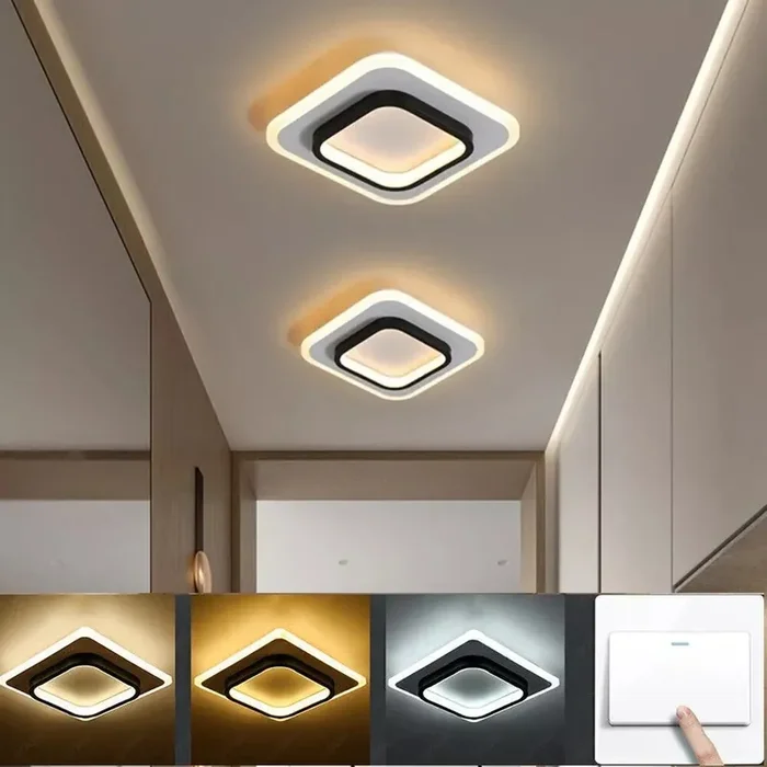 Modern Square LED Dimmable Ceiling Light 22W