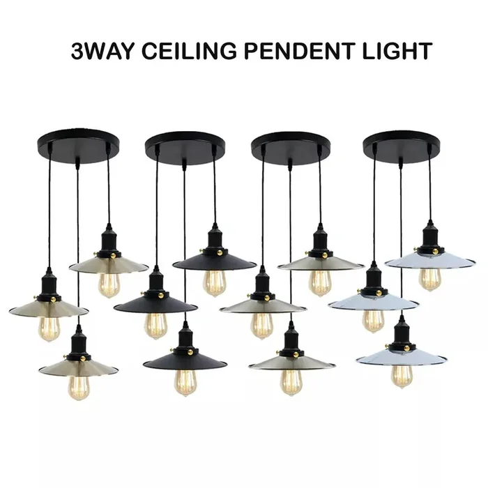 Modern Vintage Industrial Metal Ceiling Pendant Shade – UK