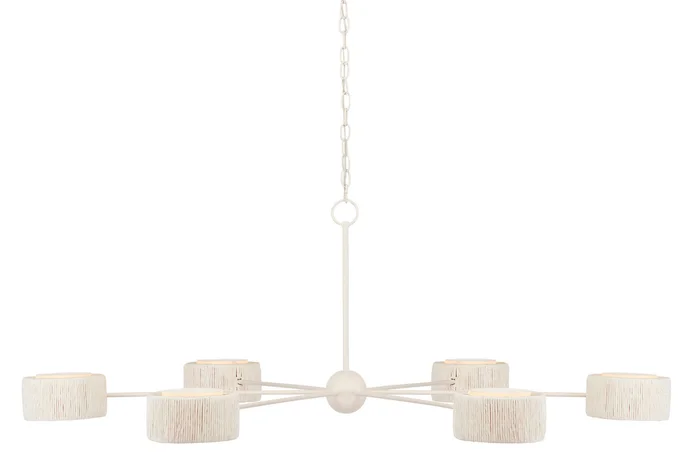 Monreale Collection Six Light Chandelier in White (142|9000-0865)