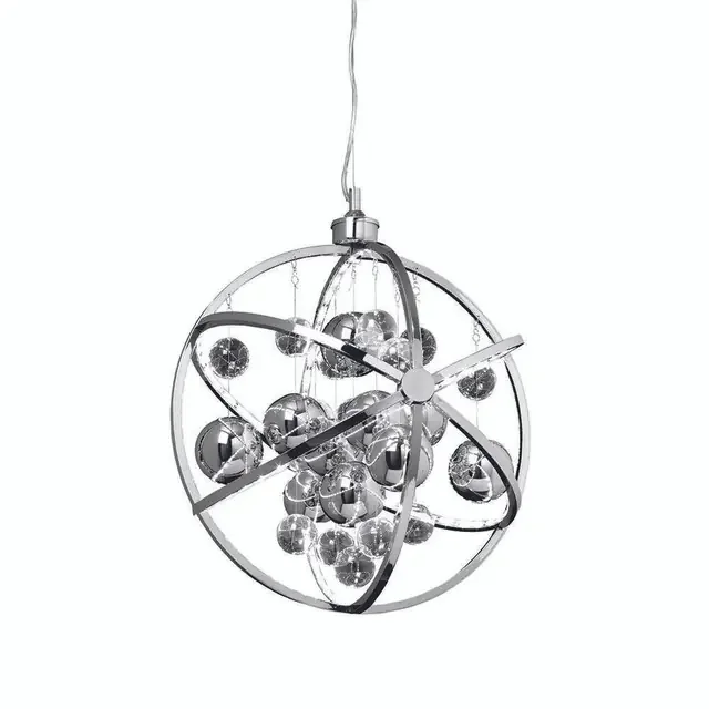 Muni Chrome and Clear Glass LED Pendant Light