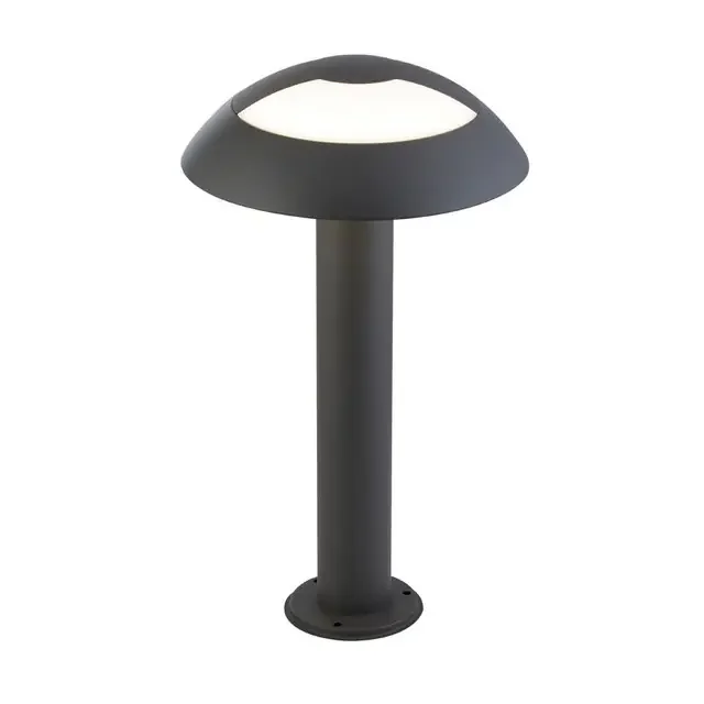Mushroom Dark Grey with Opal Glass IP44 LED 45cm Bollard