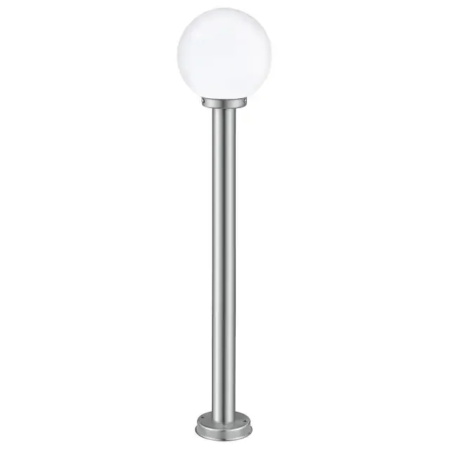 NISIA Stainless Steel with Opal Sphere 100cm IP44 Bollard