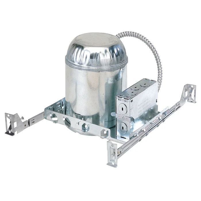 Nora Lighting NHIC-5LMRAT/277EM 5″ IC, AT LED Dedicated New Construction Housing, 277V With 50W Step Down Transformer, With Emergency Battery and Remote Test Switch