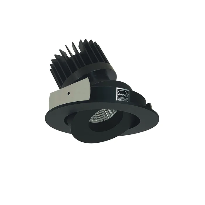 Nora Lighting NIO-4RG27XBB/HL 4″ Iolite LED Round Adjustable Gimbal, 1500lm/2000lm/2500lm (varies by housing), 2700K – Black