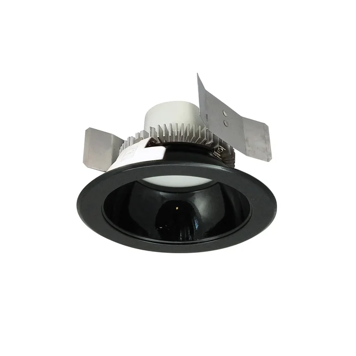 Nora Lighting NLCBC2-55130BB/10LE4EM 5″ Cobalt Click Round Retrofit Reflector, 1000lm / 12W, 3000K, Black Reflector / Black Flange, 120-277V input; Phase or 0-10V dimming, Pre-Wired for Emergency