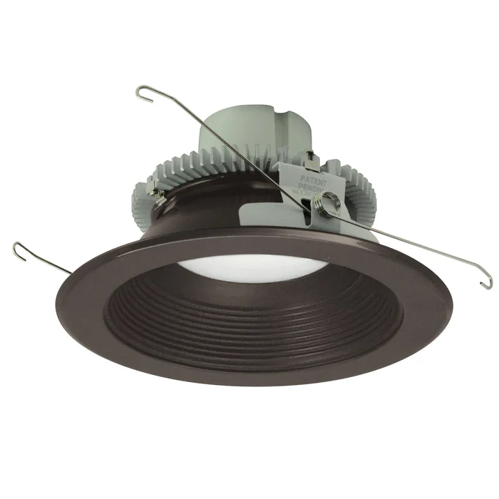 Nora Lighting NLCBC2-65235BZBZ/10 6″ Cobalt Click Round Retrofit Baffle, 1000lm / 12W, 3500K, Bronze Baffle / Bronze Flange