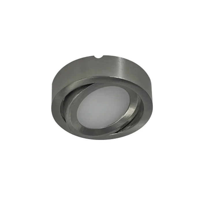 Nora Lighting NMP-A40BN 12V Adjustable Josh LED Puck Light, 3.5W, 300 Lumens, 4000K, Brushed Nickel