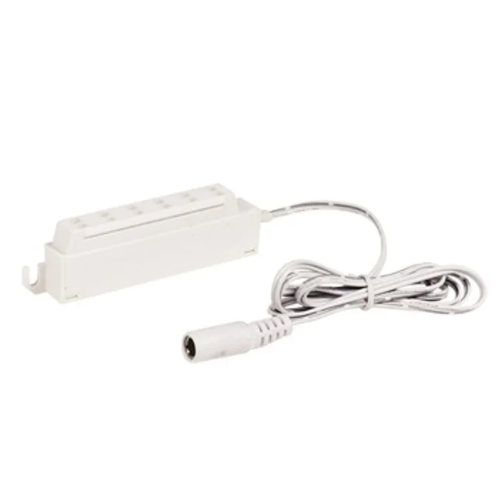 Nora Lighting NMPA-6P-24W 24″ 6-Port Power Line Interconnect for Josh LED Puck Lights, White