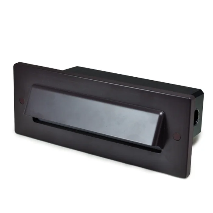 Nora Lighting NSW-643/30BZ Mia LED Dimmable Step Light with Horizontal Shroud, 120V, 2.5W, 76 Lumens, 3000K, Bronze