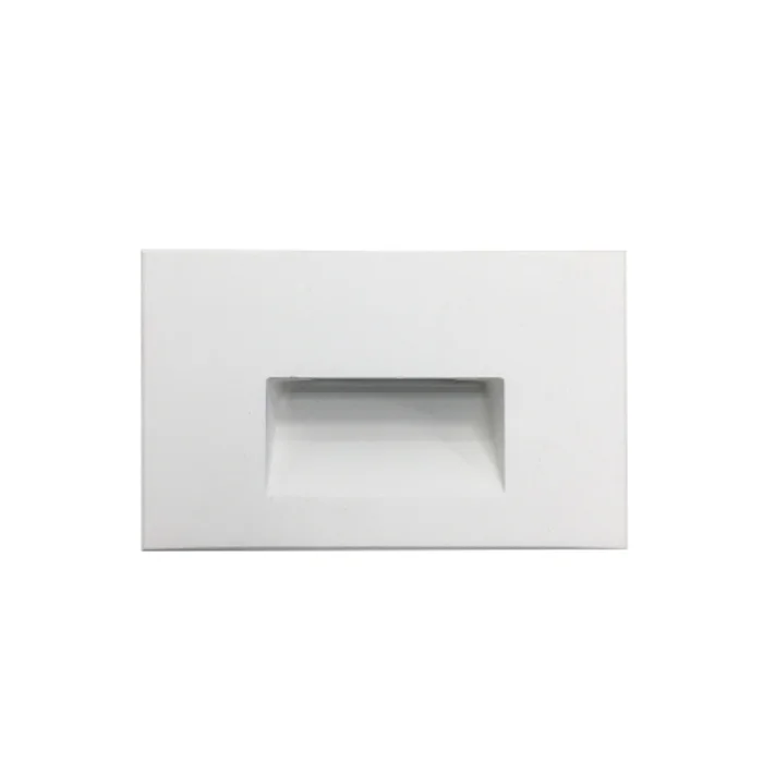 Nora Lighting NSW-740/40W Ari LED Step Light with Horizontal Face Plate, 120V, 5W, 86 Lumens, 4000K, White