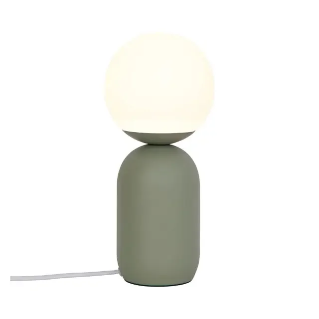 Notti Green with Opal Sphere Diffuser Table Lamp