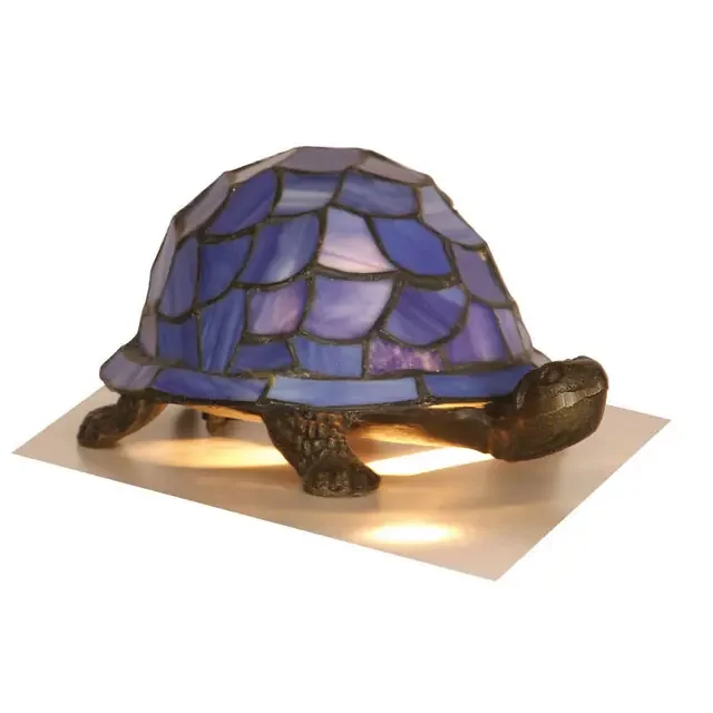 Novelty Tortoise Blue Tiffany Table Lamp
