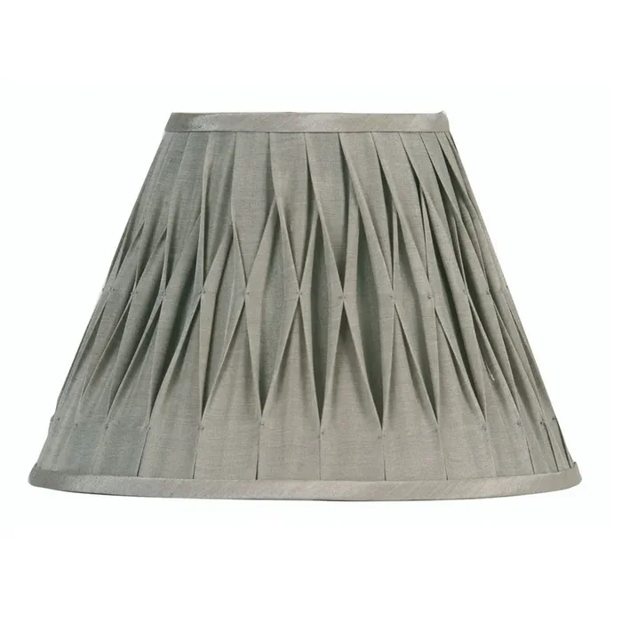 Oaks S601/5 SG Soft Grey 5″ Sutlej Silk Piched Pleat Clip On Lamp Shade