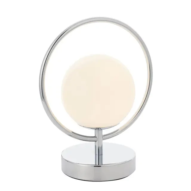 Orb Chrome with Opal Glass Shade Table Lamp