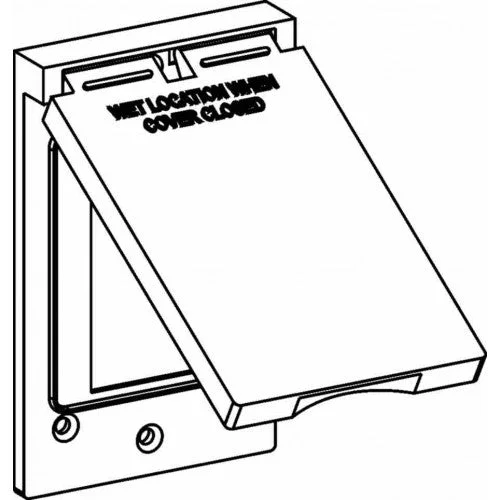 Orbit 1C-GV-BR 1-Gang Weatherproof Device Cover 1 GFCI Vertical Device Mount – Bronze