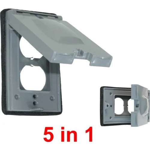 Orbit 1C-U 1-Gang Universal Weatherproof Cover – Gray