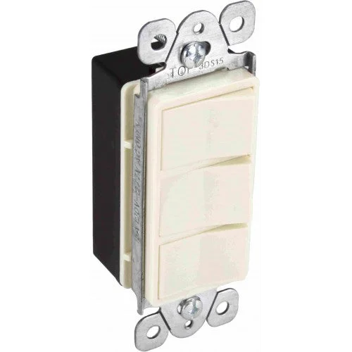 Orbit 3DS15-BK 15A Triple Combination Decora Switch – Black